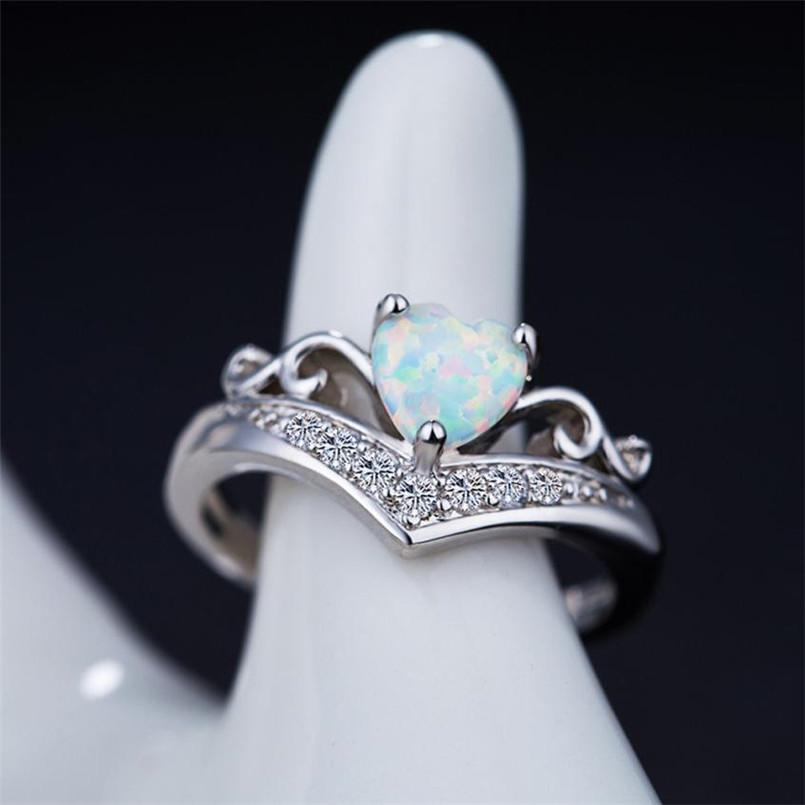 Oval Cut Heart Fire Opal Ring | Karnz
