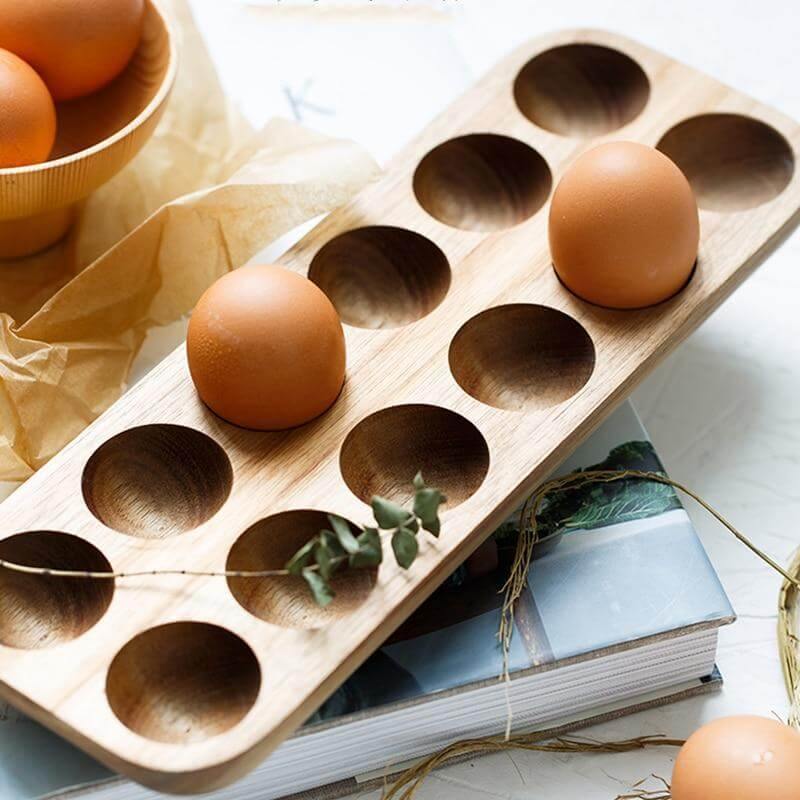 Holz Japanische Stil Eier Aufbewahrungsbox | Karnz
