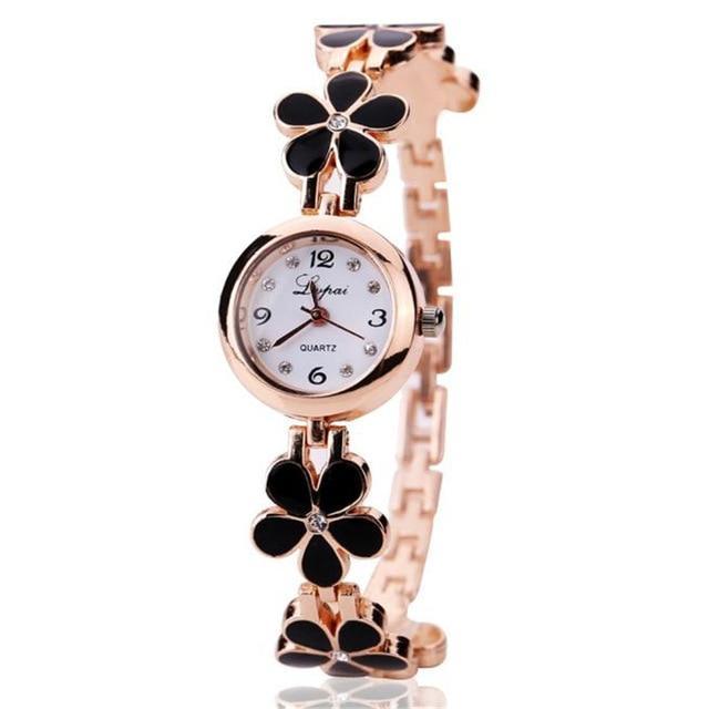 Karnz | Exklusive Blumenband Zarte Frauen Geschenk Uhr
