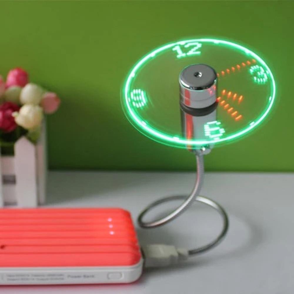 USB Mini Ventilator mit LED Zeit | Karnz