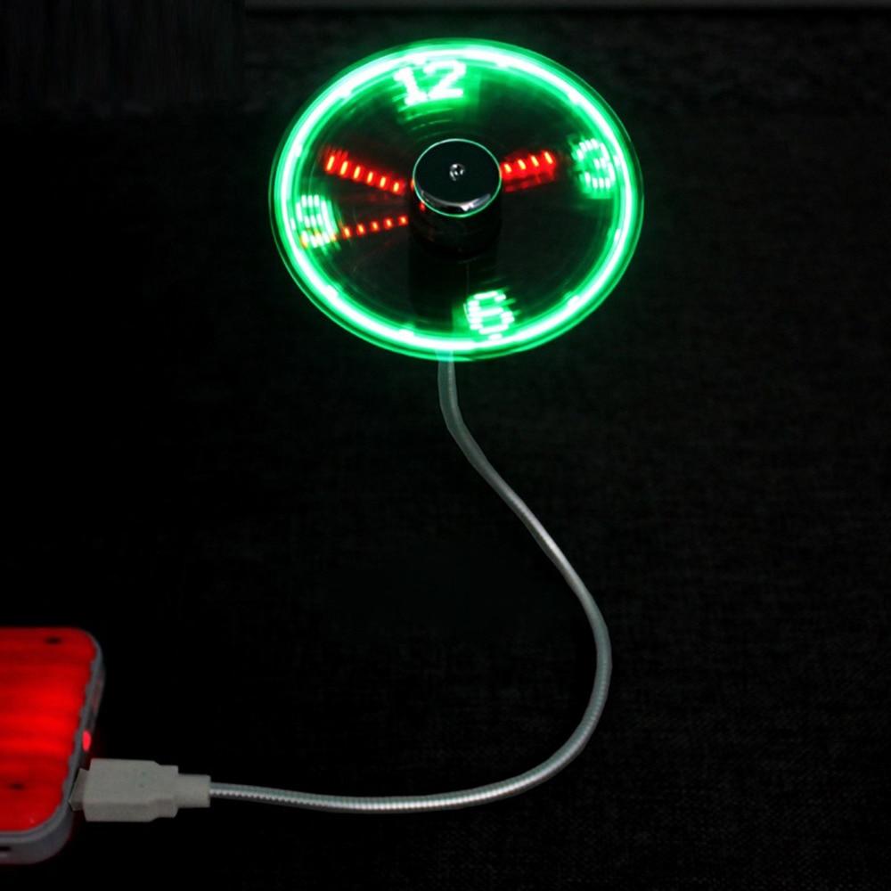 USB Mini Ventilator mit LED Zeit | Karnz