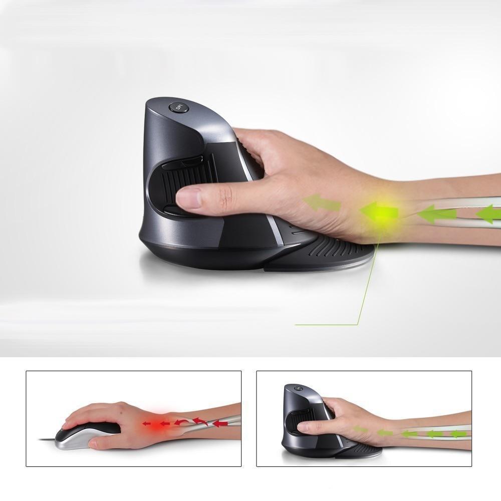 Ergonomische vertikale drahtlose 6-Tasten-Maus | Karnz