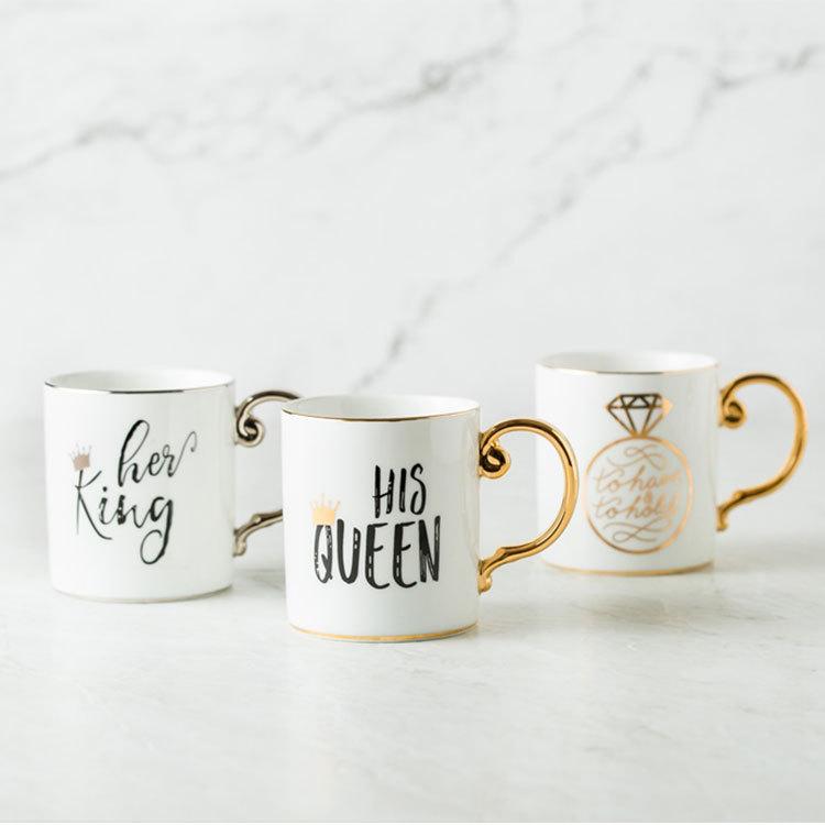 Luxus König & Königin Kaffeebecher | Karnz
