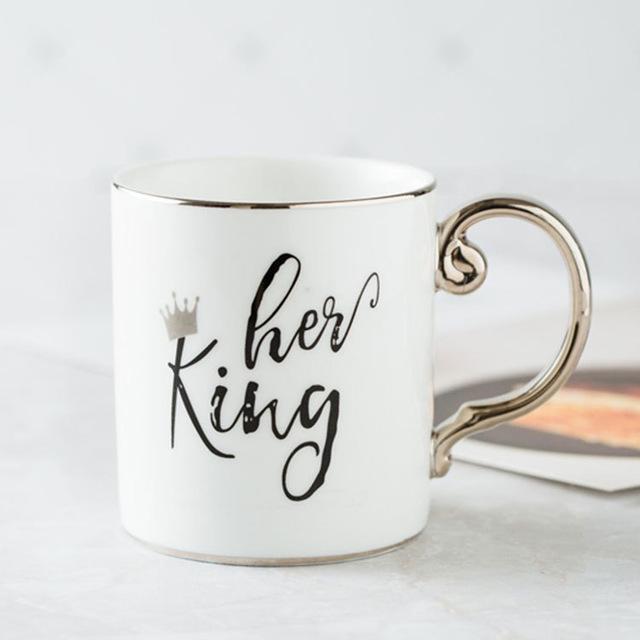 Luxus König & Königin Kaffeebecher | Karnz