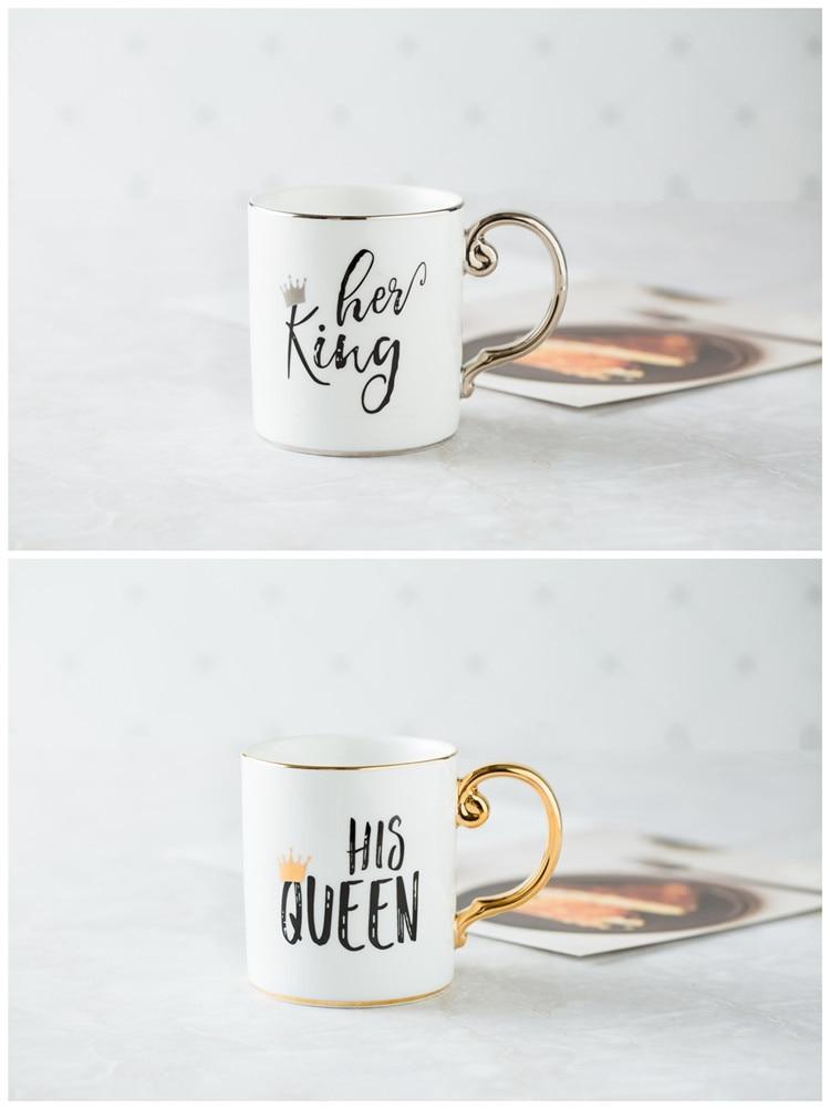 Luxus König & Königin Kaffeebecher | Karnz