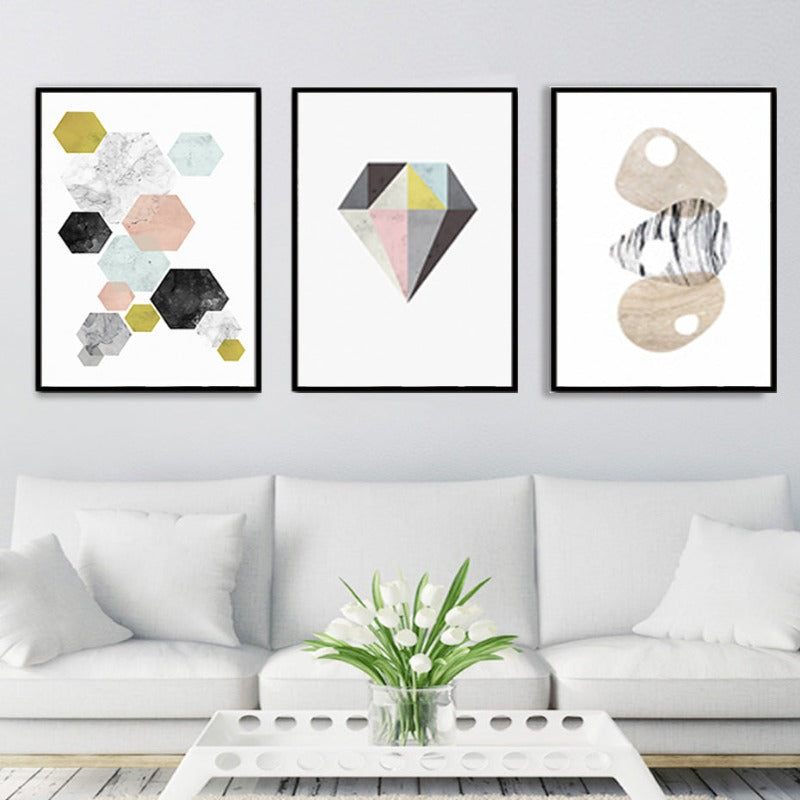 Modernes nordisches Poster – Leinwandbild