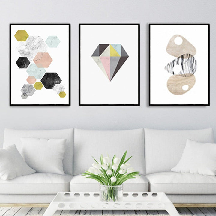Modernes nordisches Poster – Leinwandbild