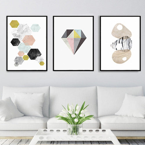 Modernes nordisches Poster – Leinwandbild