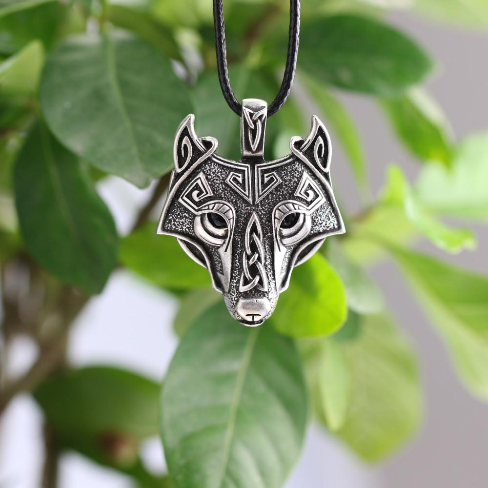 Norse Wolf Head Necklace - Kostenloser Versand! | Karnz