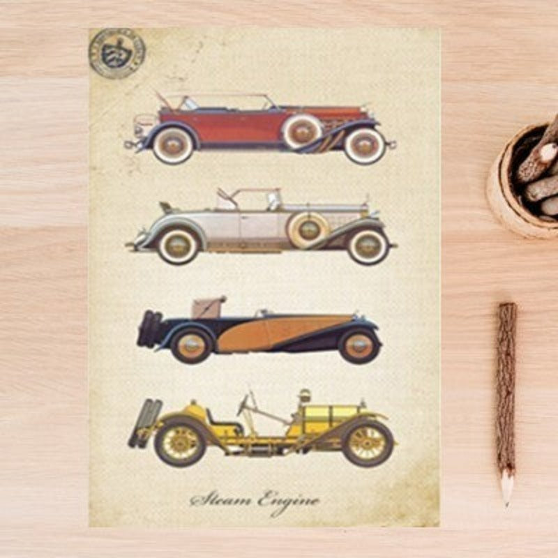 Klassische Autos-Canvas Wandkunstgemälde