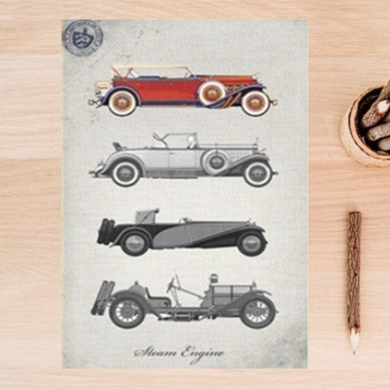Klassische Autos-Canvas Wandkunstgemälde