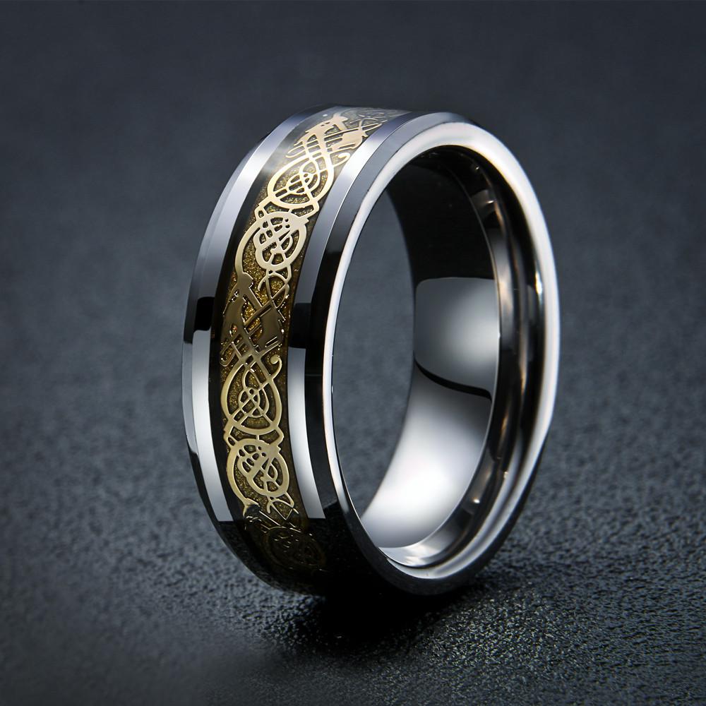Dragon's Breath - Stahl Wikinger Ring | Karnz
