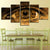 Clock In The Eyes - Leinwand Wandkunst Malerei