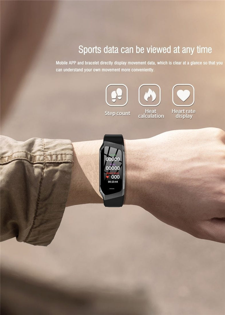 Karnz | Fitband Smartwatch wasserdicht Blutdruck Sauerstoff Herzfrequenzmonitor Sportarmband