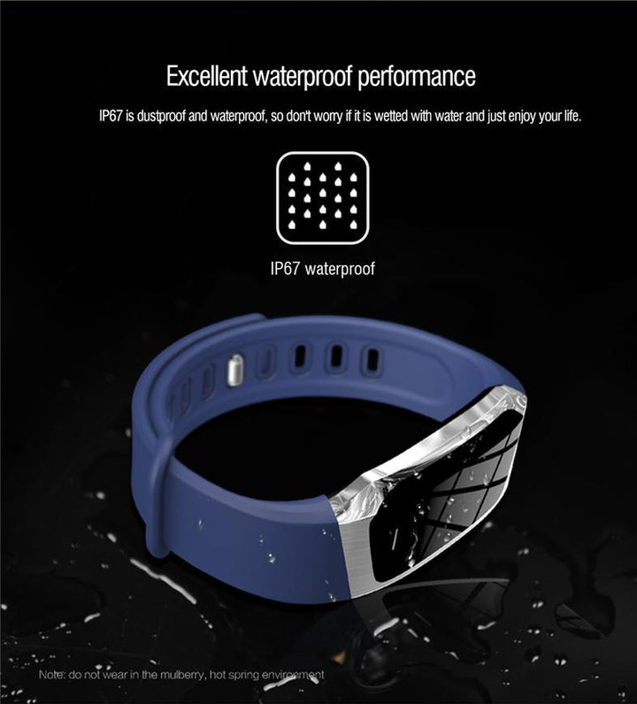 Karnz | Fitband Smartwatch wasserdicht Blutdruck Sauerstoff Herzfrequenzmonitor Sportarmband