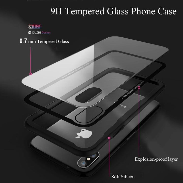 Gehärtetes Glas iPhone-Hülle | Karnz