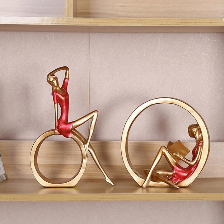 Kreative europäische Miniatur moderne Mädchenfiguren