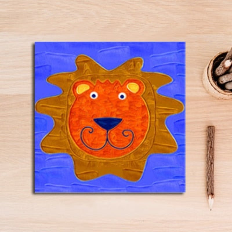 Cartoon Tiere Kinderzimmer - Leinwand Wandkunst Malerei