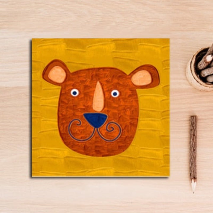 Cartoon Tiere Kinderzimmer - Leinwand Wandkunst Malerei