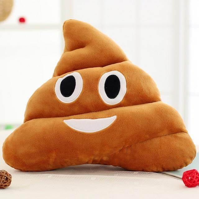 Poop Face Emoji Kissen | Karnz