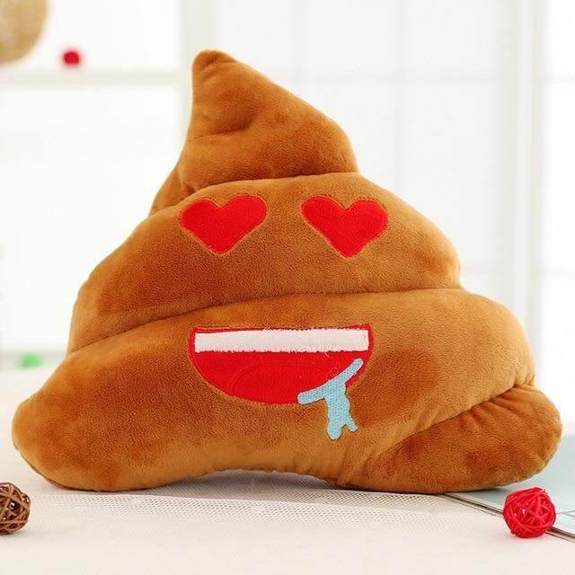 Poop Face Emoji Kissen | Karnz