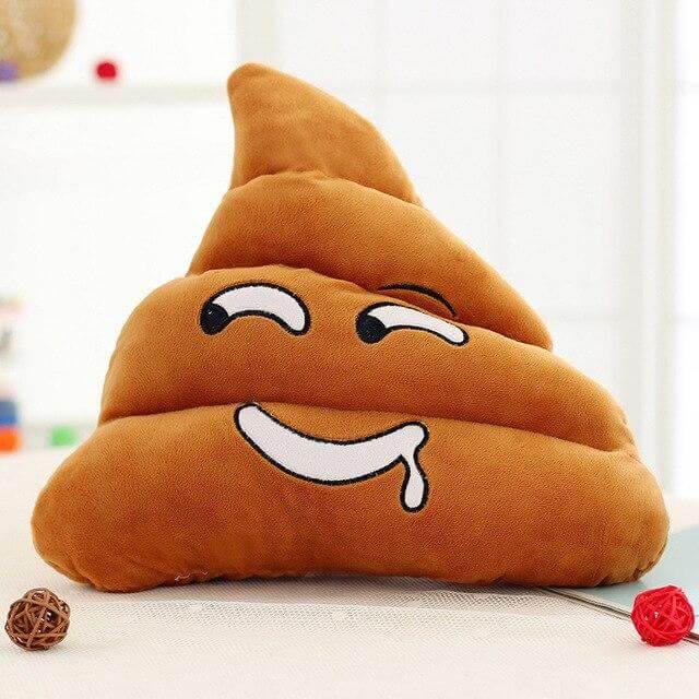 Poop Face Emoji Kissen | Karnz