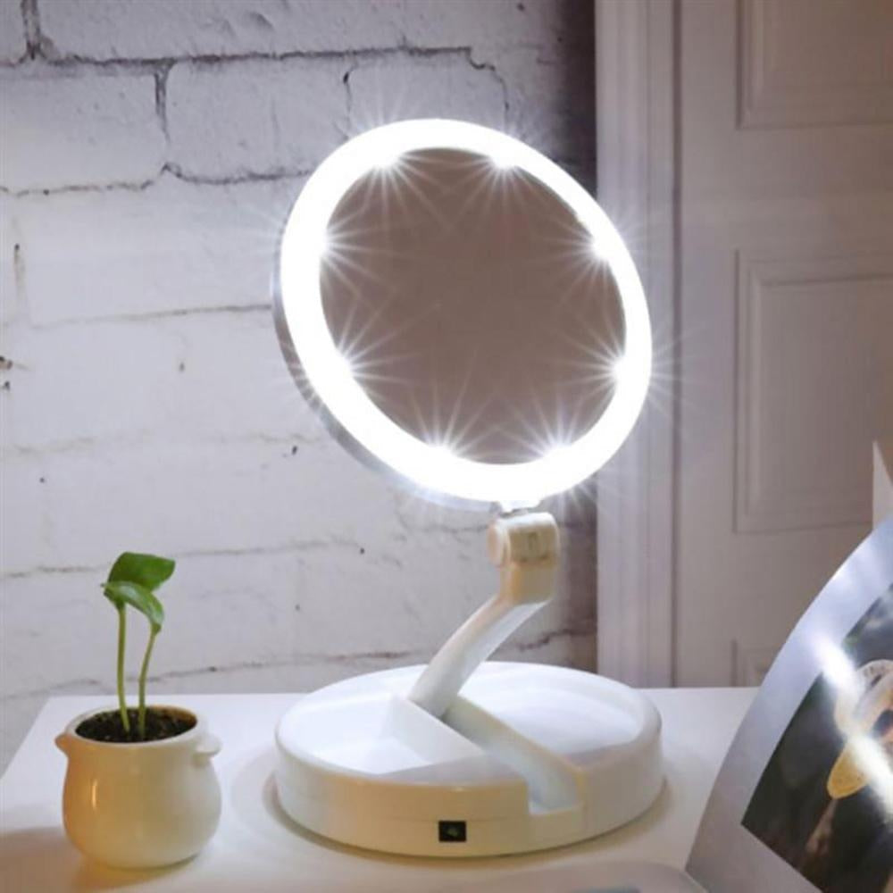 Faltender LED Makeup Spiegel | Karnz