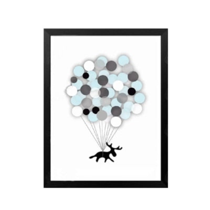 Cartoon Panda Ballon Kinder Geschenke - Leinwand Wandkunst Gemälde