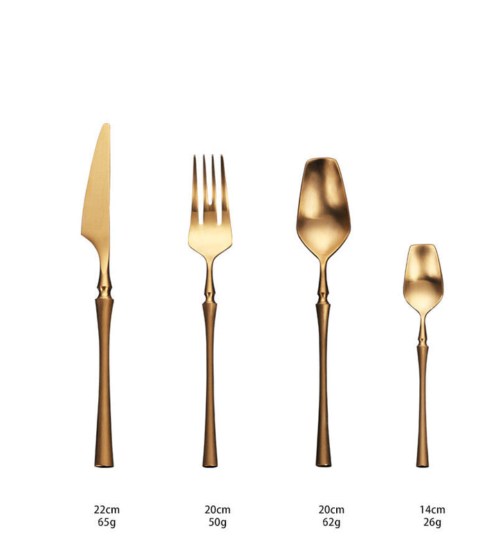 Venice Gold Edelstahl Besteckset | Karnz