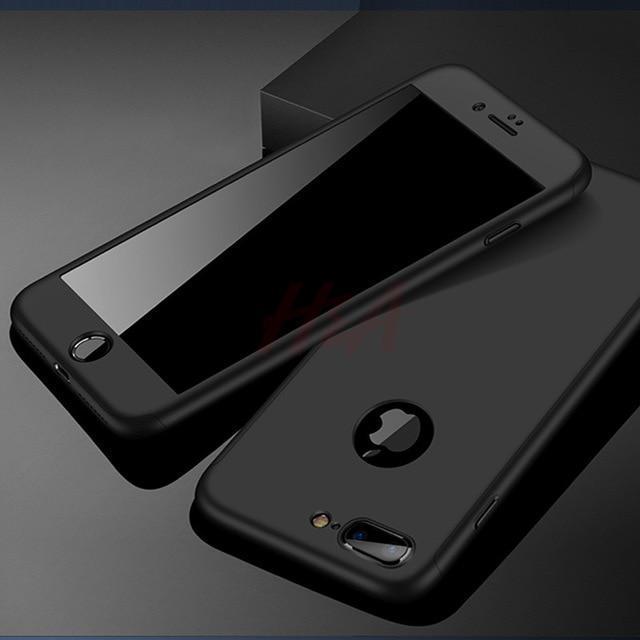 Karnz | 360 Vollschutz-Handyhülle für iPhone mit Frontglasabdeckung