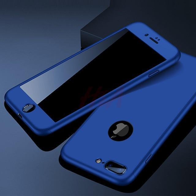 Karnz | 360 Vollschutz-Handyhülle für iPhone mit Frontglasabdeckung