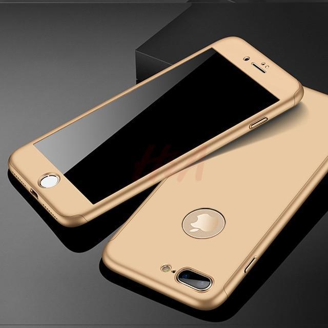 Karnz | 360 Vollschutz-Handyhülle für iPhone mit Frontglasabdeckung