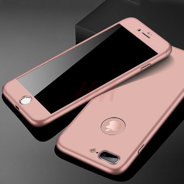 Karnz | 360 Vollschutz-Handyhülle für iPhone mit Frontglasabdeckung