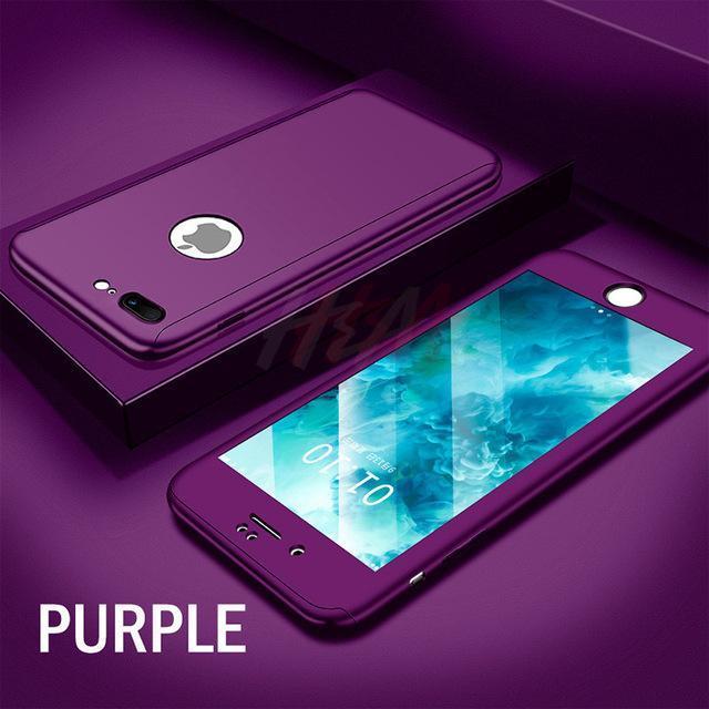 Karnz | 360 Vollschutz-Handyhülle für iPhone mit Frontglasabdeckung