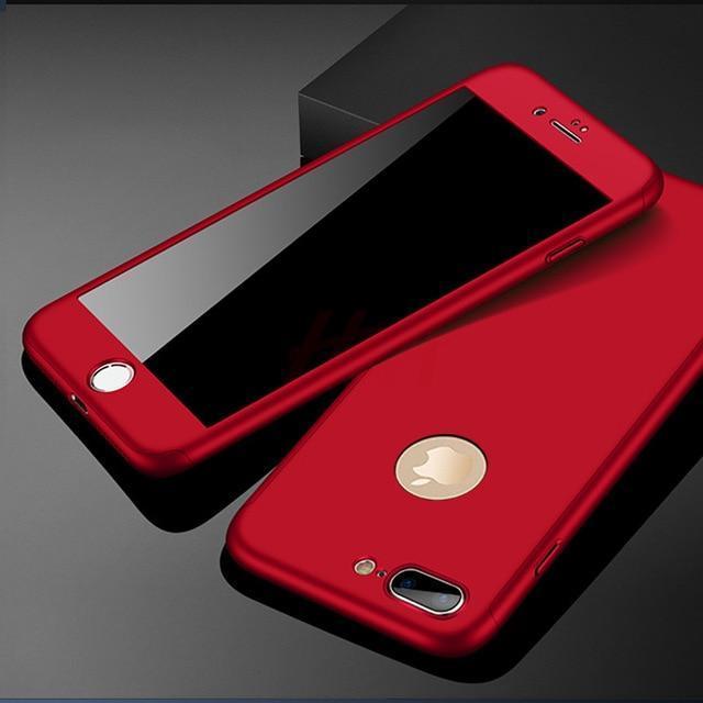 Karnz | 360 Vollschutz-Handyhülle für iPhone mit Frontglasabdeckung