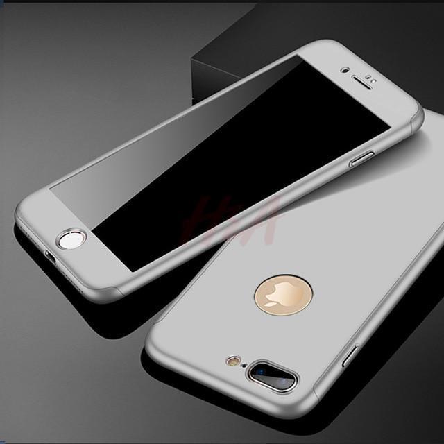 Karnz | 360 Vollschutz-Handyhülle für iPhone mit Frontglasabdeckung