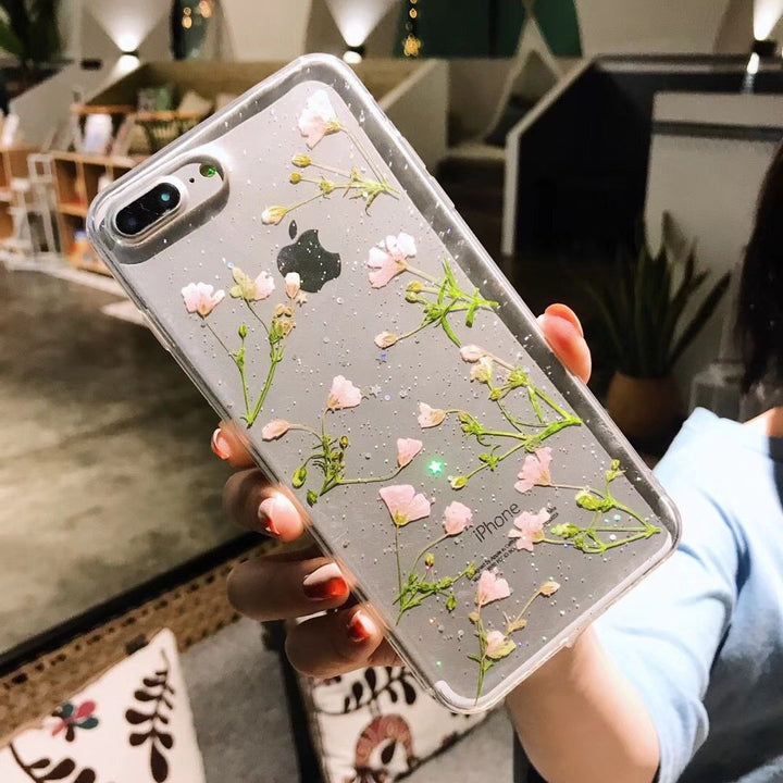 DaisyOats - Echte getrocknete Blumen iPhone-Hülle | Karnz