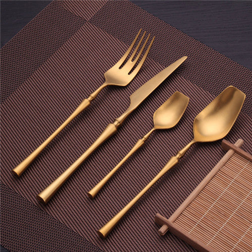 Venice Gold Edelstahl Besteckset | Karnz