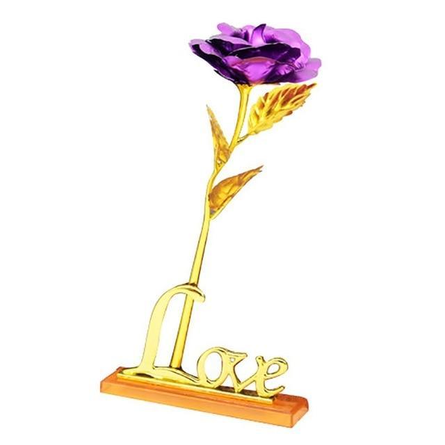 24K Folienbeschichtet Roségold Rose | Karnz