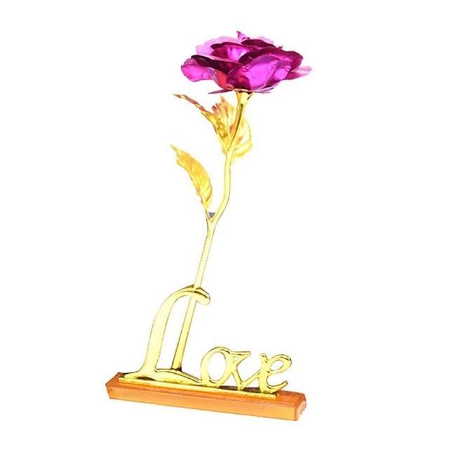 24K Folienbeschichtet Roségold Rose | Karnz