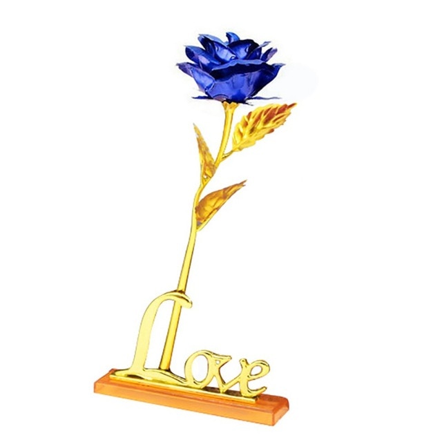 24k vergoldete Rose | Inklusive Zertifikat und luxuriösem Geschenkkarton