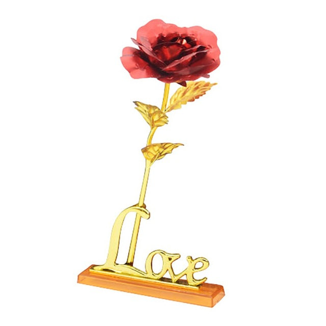 24k vergoldete Rose | Inklusive Zertifikat und luxuriösem Geschenkkarton