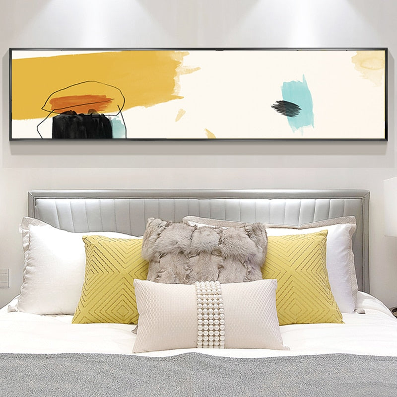 Abstracte Pinselstriche - Leinwand Wandkunst Gemälde