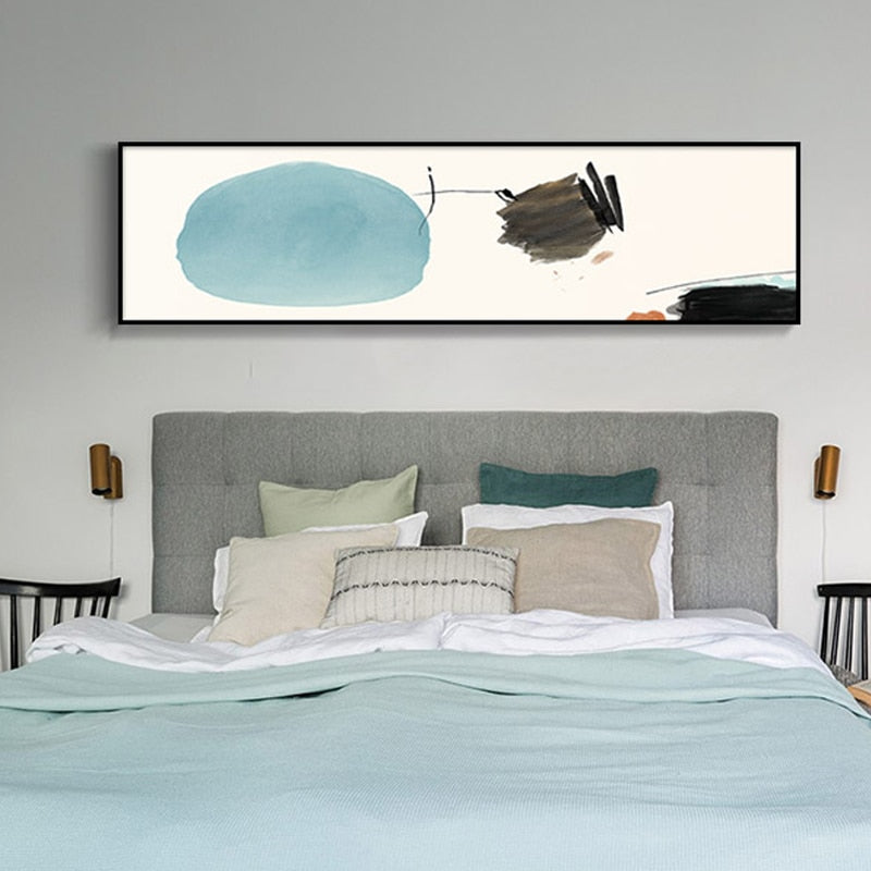 Abstracte Pinselstriche - Leinwand Wandkunst Gemälde