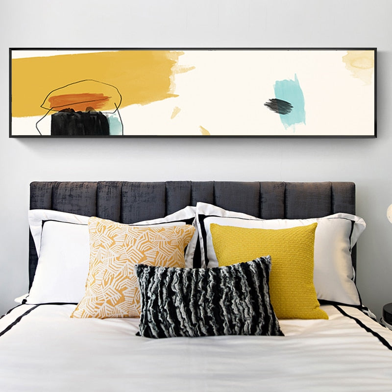 Abstracte Pinselstriche - Leinwand Wandkunst Gemälde