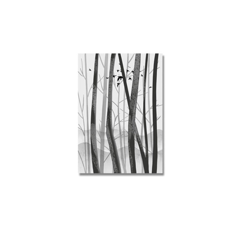 Abstract Woodland Nordic Wandkunst Drucke - Leinwand Wandkunst Malerei