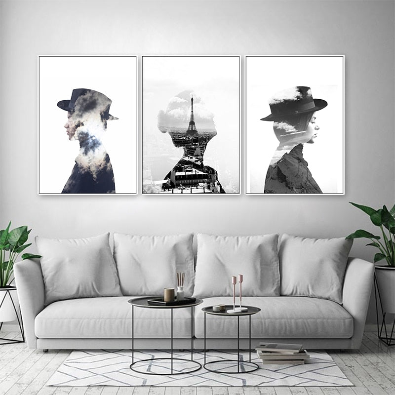Paris In Dream - Leinwand Wandkunst Malerei