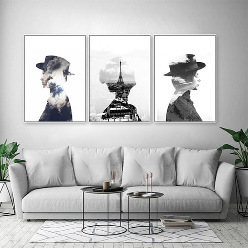 Paris In Dream - Leinwand Wandkunst Malerei
