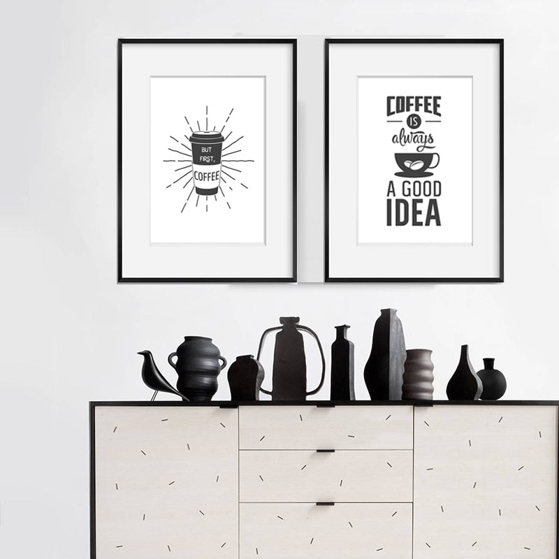 Coffee Time - Leinwand Wandkunst Gemälde