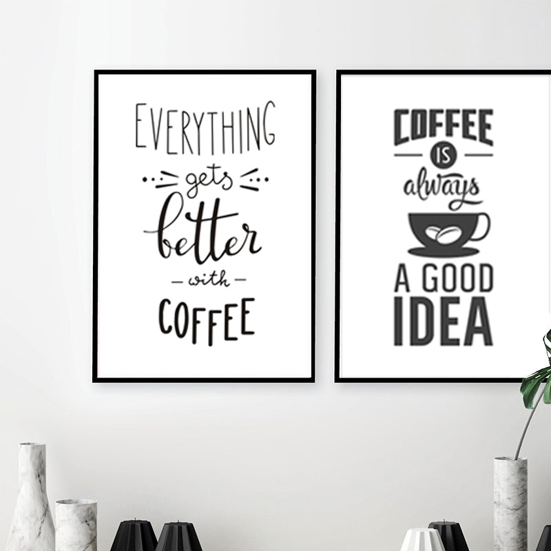 Coffee Time - Leinwand Wandkunst Gemälde